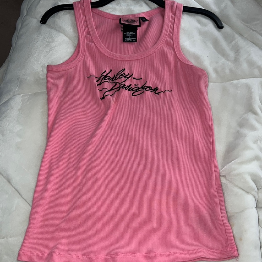 pink Harley Davidson tank top